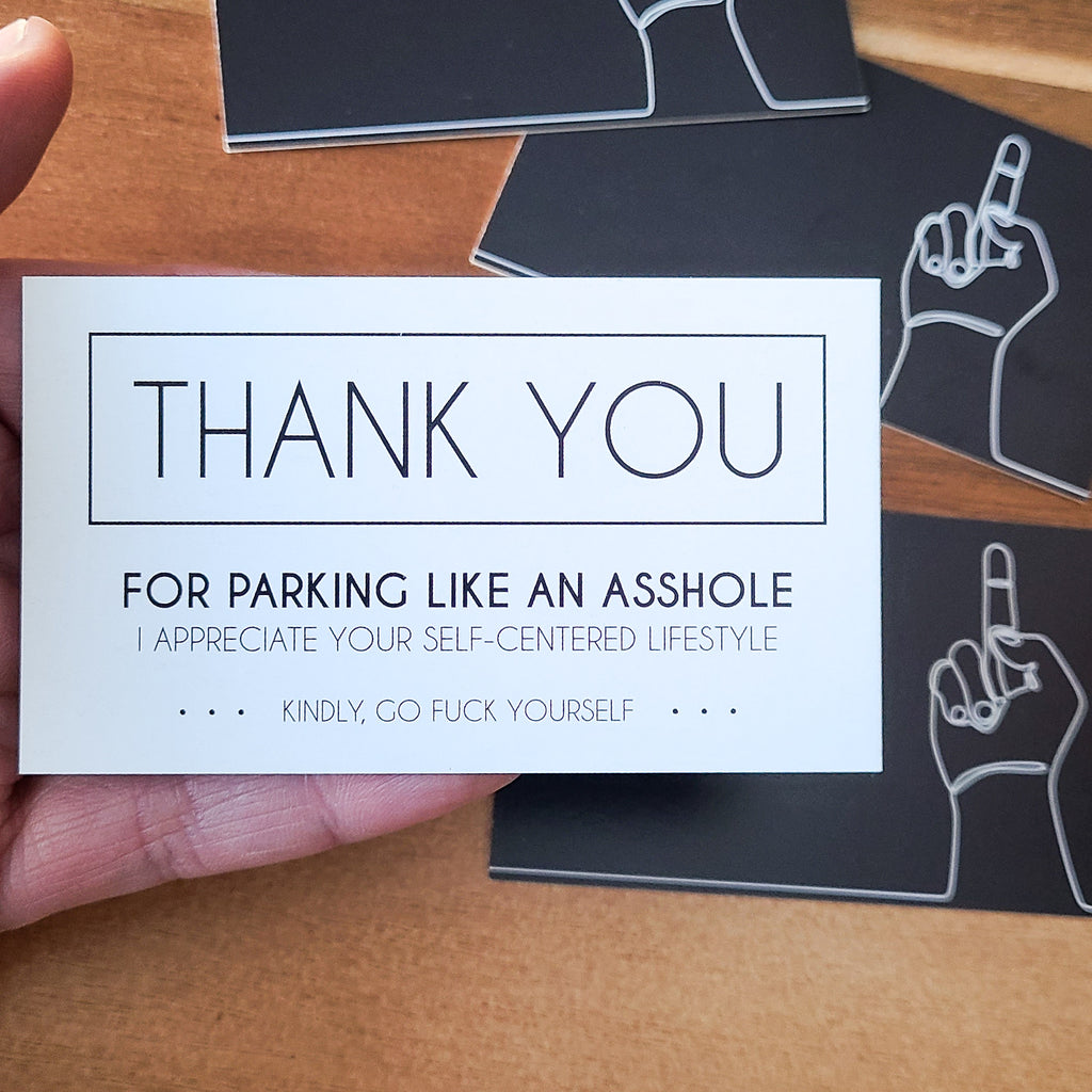 Parking like an Asshole Cards