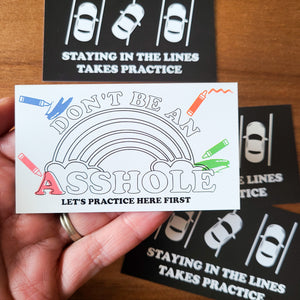 Staying in the lines takes practice Cards
